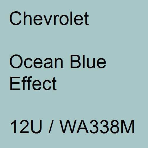 Chevrolet, Ocean Blue Effect, 12U / WA338M.